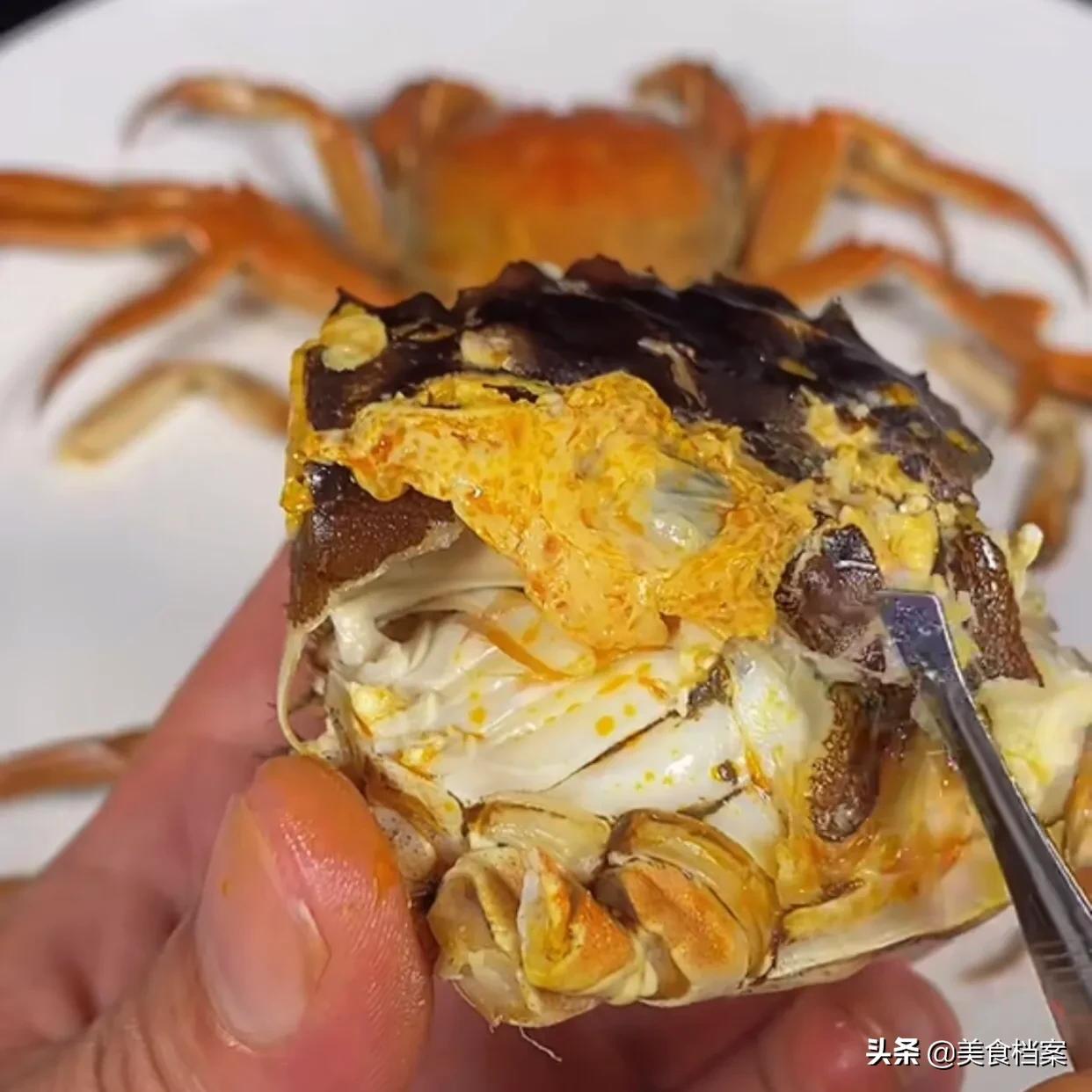 螃蟹哪里不能吃高清图，螃蟹怎么蒸才正确？